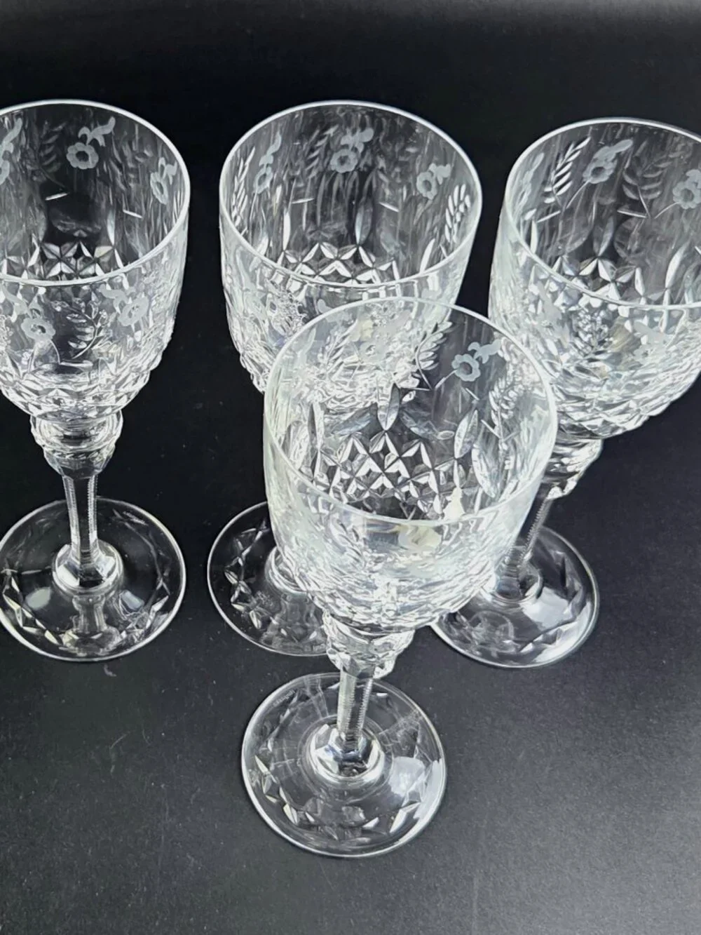 Vintage Rogaska Gallia - Water Wine Goblets - Set of 4 - Discontinued